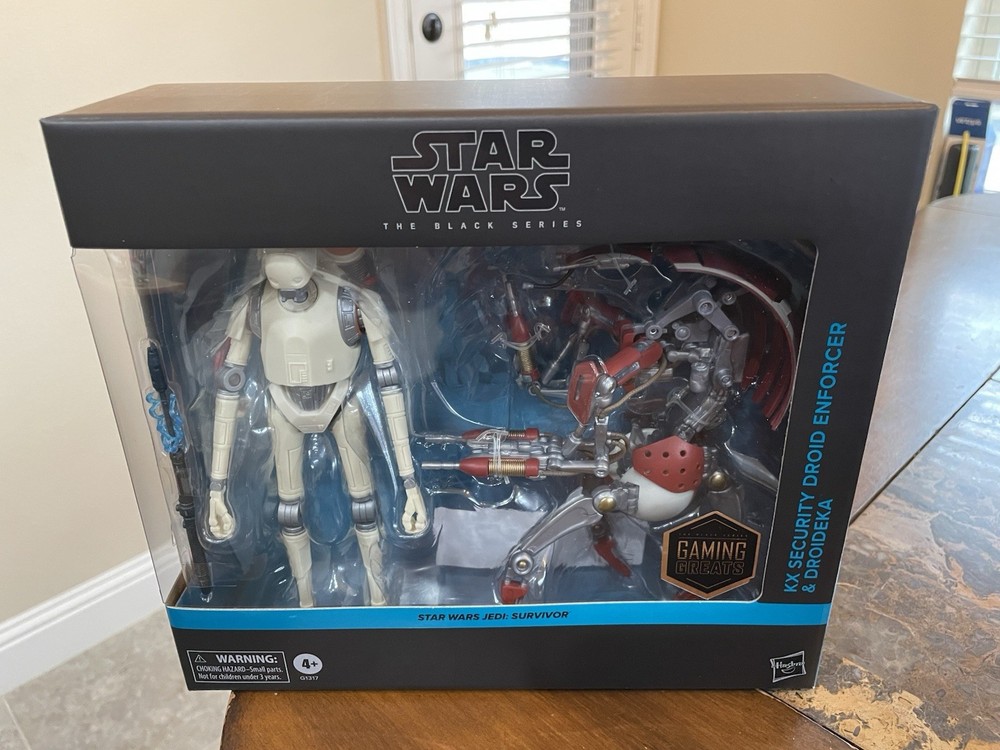 HASBRO STAR WARS BLACK SERIES JEDI SURVIVOR KX SECURITY DROID ENFORCER +DROIDEKA