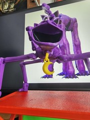 Large Cat Nap Toy – Poppy Play time Inspired 3D Printed Fidget Toy Eyes glow