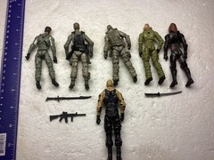 GI Joe Retaliation Roadblock and Other Action Figures Lot of 6.