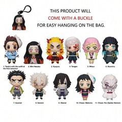 Demon Slayer Figural Keyring Blind Bag Mystery Pack Tanjiro Anime Toy 1 Random