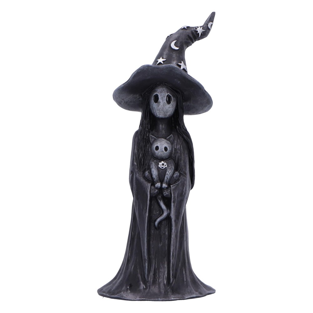 Nemesis Now Little Souls – Glimmer Figurine 12cm, Resin, Black, Witch Ghost with