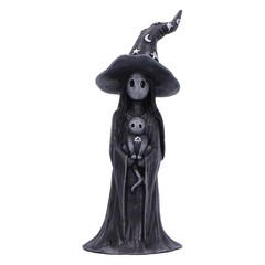 Nemesis Now Little Souls – Glimmer Figurine 12cm, Resin, Black, Witch Ghost with
