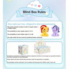 Genuine My Little Pony Friends Series Sitting Plush Toy Blind Box Random 1pc
