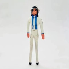 Michael Jackson Cosplay Doll Plush Stuffed Figure Abstract Joint Mobility Toy US