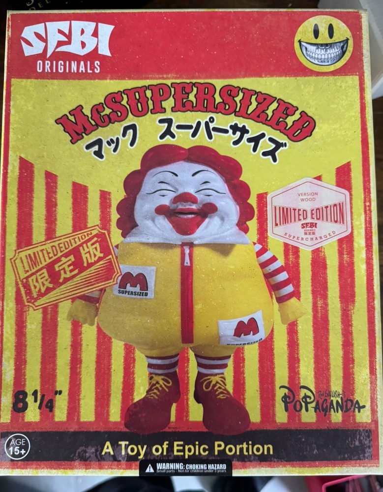 MC SuperSized Wood Version Convention Exclusive Ron English Popaganda
