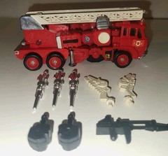 Takara Transformers G1 Autobot Inferno Fire Truck 1980 1982 Japan complete Nice