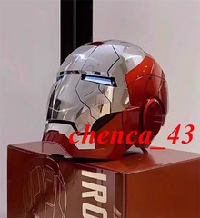 US Stock!! Autoking Iron Man Helmet MK5 1/1 Voice-controlled Mask Transform Gift