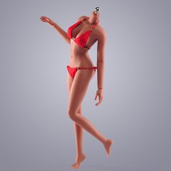 US ANT 1/6 T303H Dark Skin Slim Girl 12″ Female Seamless Action Figure Body Toys