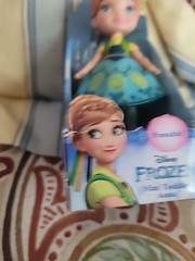Mini Toddler Frozen Fever Anna Disney Jakks Pacific 3.5″ 2017 Figure Doll 4+