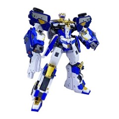 Metal Cardbot S Blue Cop Trinity 3 cars transform into one robot 11.8″ x 5.3″