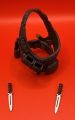 Valaverse Vane Tactical Chest & Waist Holster & Knifes Fodder 1:12 The Black