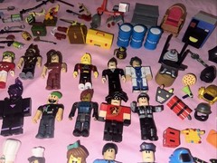 Large Mixed Lot of Robolox Action Figures & Accessories Toy Lot