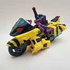 TRANSFORMERS Energon (2003) RAPID RUN 5.5″ Combat Deluxe + NIGHTSCREAM Minicon