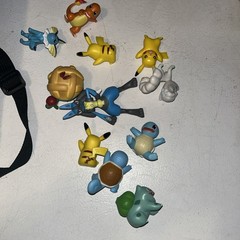 Jazwares 2022 Pokémon Carry Case Battle Desert Backpack Playset Blue W Figs