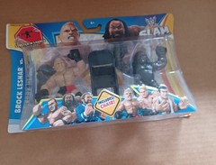 wwe mattel slam city brock lesnar mark henry 2 pack figures misb