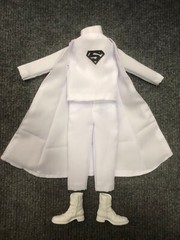 1/6 Custom Superman Returns Jor-El Marlon Brando Suit Boots for Action Figure
