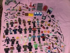 Large Mixed Lot of Robolox Action Figures & Accessories Toy Lot