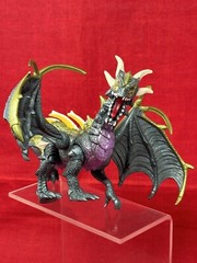 RAZORTHORN DRAGON ACTION FIGURE DRAGONHEART W/ BATTLE THORNS PURPLE GREEN CLEAN!