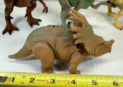 (4) Dinosaur Toy Lot Plastic Rubber Figures See Pics