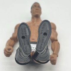Mattel WWE The Rock Basic Action Figure Black Trunks Bull Logo 2011