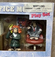 Accoutrements Office Monkeys Play Set Figurines Made in 2007 – Brand NEW
