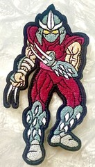 TMNT figure patch SHREDDER embroidered sew iron NINJA TURTLES cartoon comic