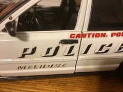 1/18 Melrose K-9 Black And White Police Car By MOTOR MAX •Discontinued• RARE