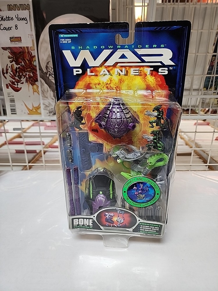 1997 Trendmasters Shadow Raiders War Planets Bone Moon Omega Factory Sealed New
