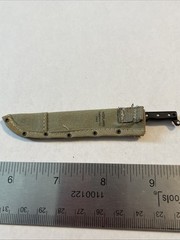 1/6 Scale Early USMC Vietnam War Plastic M42 Machete w/ Cloth Midland Sheath Nam