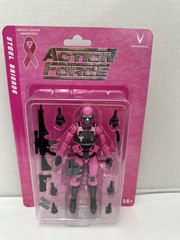 Valaverse Action Force Steel Brigade Breast Cancer Awareness