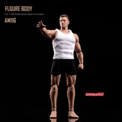 ANT 1:12 Muscular Strong Figure Flexible Body Head Hand Shape Shoes Male Doll