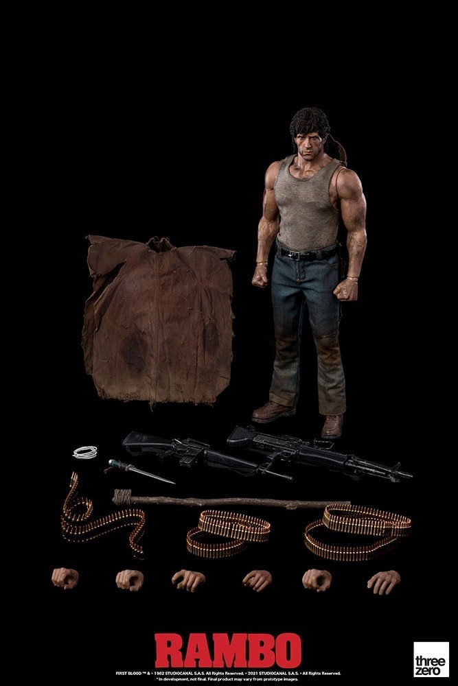 ThreeZero Rambo First Blood John Rambo 1/6 Figure