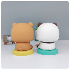 MITAO Sweet Lovely Panda Couple Bubu and Dudu Figure Deco Art Bear Toy Xmas Gift