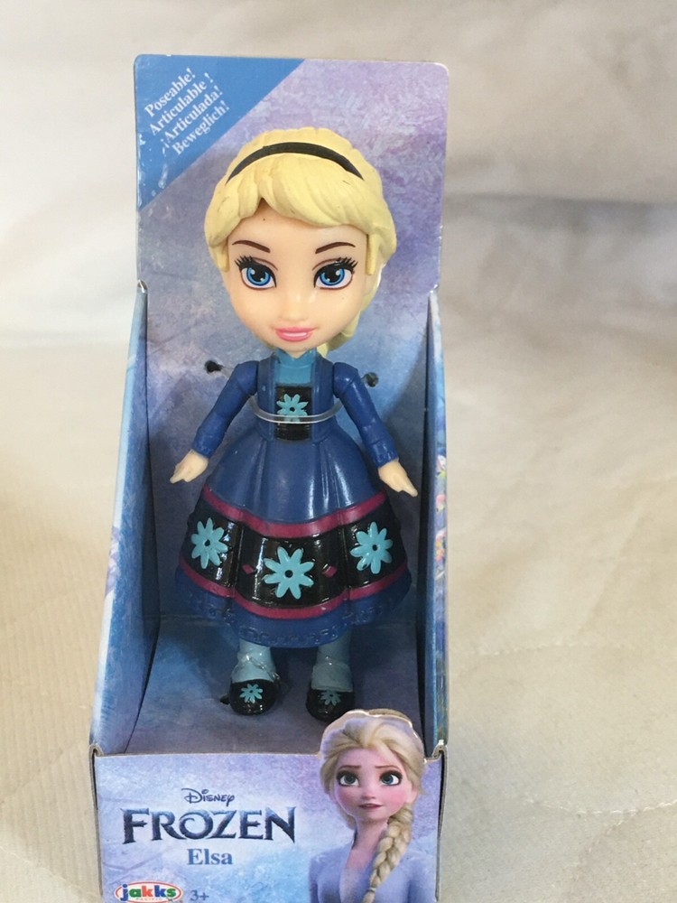New Disney Frozen Mini ELSA Doll 3.5″ Poseable Figure Toddler Snowflake