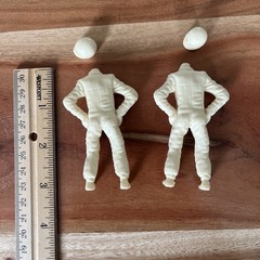 Two – Formula 1 driver figures – scale maybe 1:20 (C)