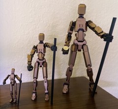 GIANT Dummy 13 COPPER BROWN Posable Action Figure Articulated Mannequin – 41 cm