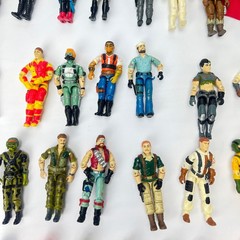 1980s 1990s GI Joe ARAH 3.75 Action Figures Lot 42 Figures Weapons Accessories