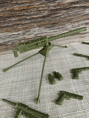 Marx 1960s Stony Smith 11 pcs- 3 machine guns, 5 rifles, 2 pistols, GI JOE 12″