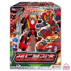 Metal Cardbot S RED BLITZ Transformation Muscle Car Action Figure Toy 2024