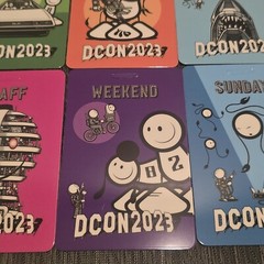 DesignerCon 2023 Set Of 9 Badges By The London Police DCON