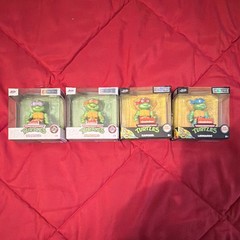 Teenage Mutant Ninja Turtle Jada Nano Metalfigs–Complete Set of 4 TMNT Die‑Cast