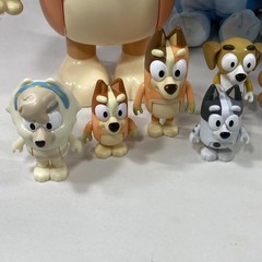 Bluey and Friends Family Figures And Plush Lot of 23 Items. Clean. Smoke Free.