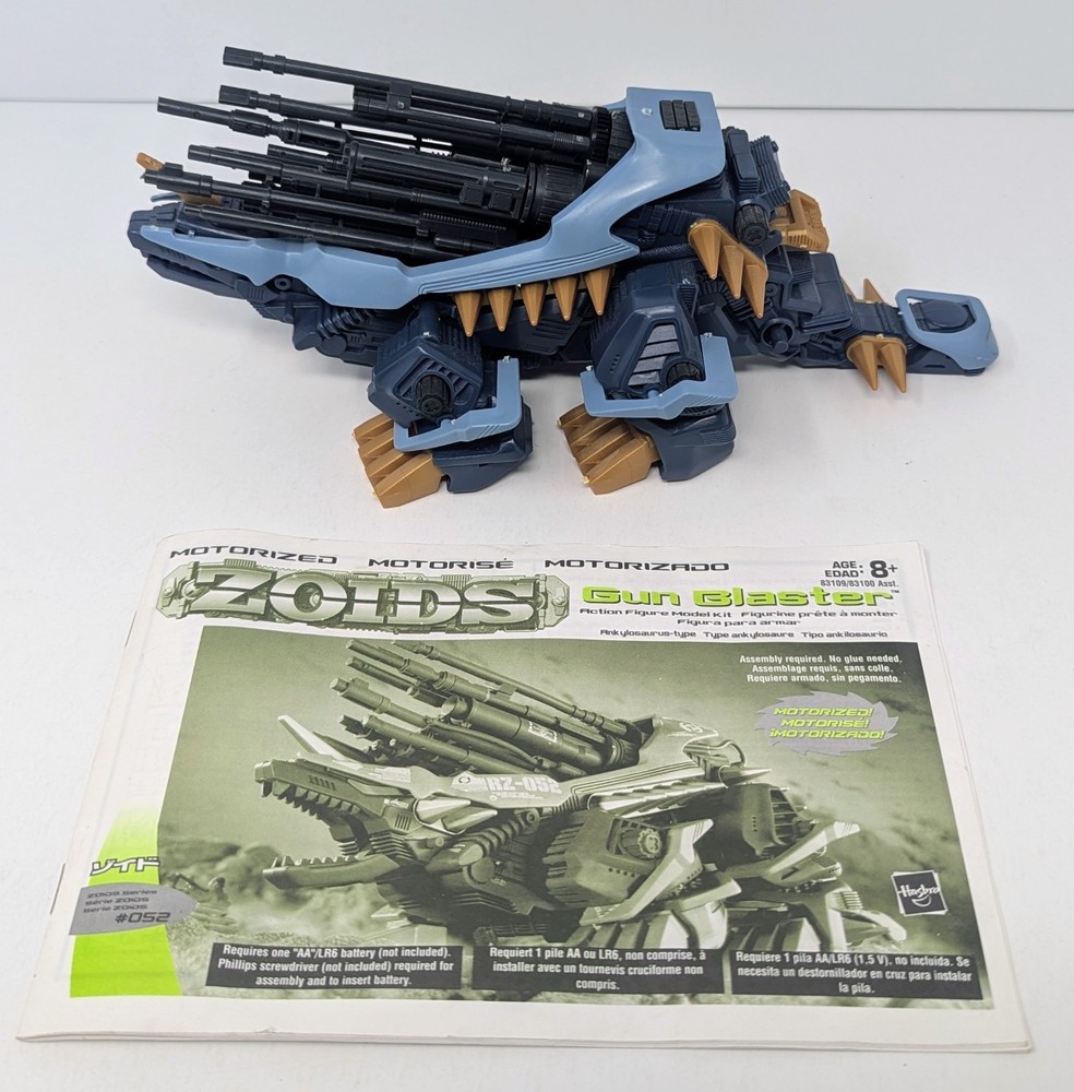 Zoids #52 – Gun Blaster – w/ Manual – Incomplete – Hasbro/Tomy – 2002!