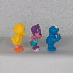 Sesame Street Play Figures Big Bird Cookie Monster Gabby Replacement Lot of 3
