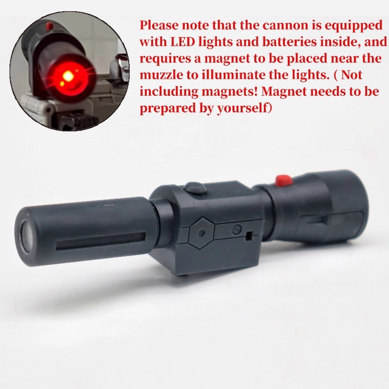3D Print Retractable LED Hand Cannon Upgrade Kit For SS86 Megatank Accessories