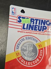 1991 David Robinson SIGNED NBA Starting Lineup San Antonio Spurs w/Card JSA COA