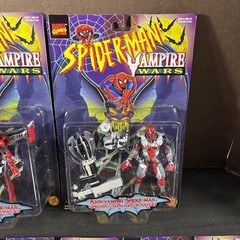 COMPLETE SET VAMPIRE WARS ACTION FIGURE LOT SPIDER-MAN BLADE MORBIUS NEW TOY BIZ