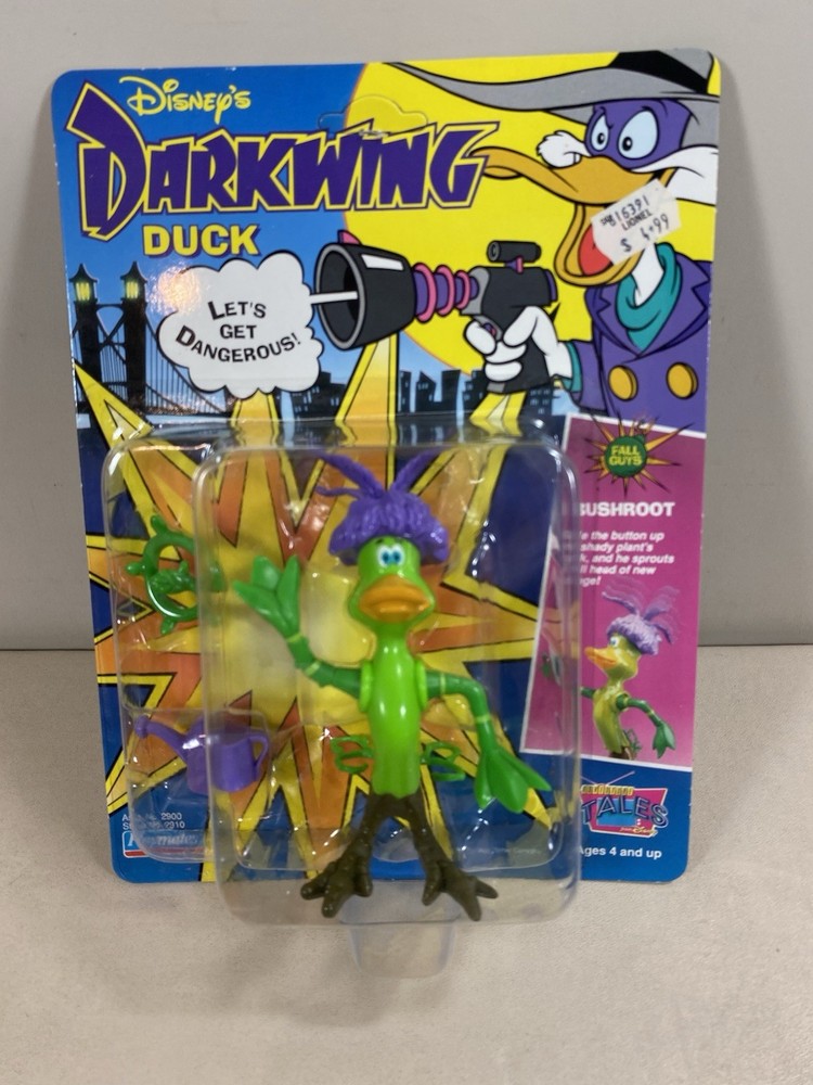 1991 Playmates Disney Darkwing Duck Bushroot Action Figure ~ New on Card