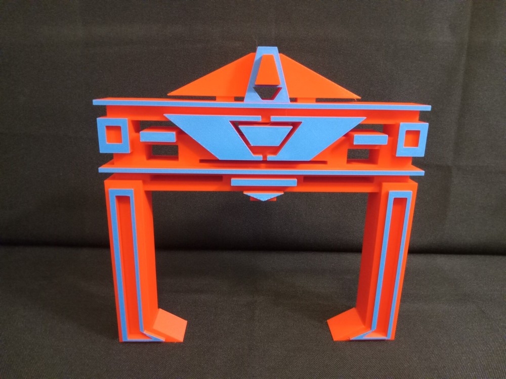 Retro Recognizer (V1-Red) for Vintage Tron action figures and lightcycles toys