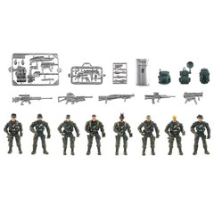 8 Pcs/set SWAT Military Army Action Figure Joints Soldiers Model Toy For Kids